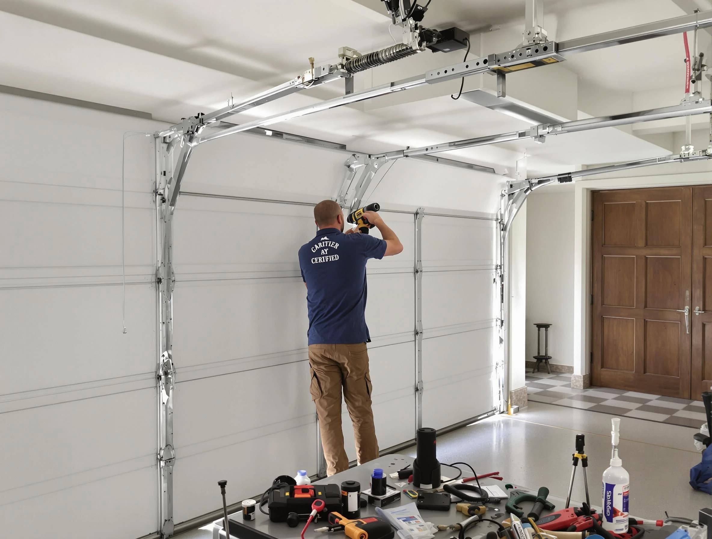 Bothell Garage Door Repair certified technician performing precision garage door repair in Bothell