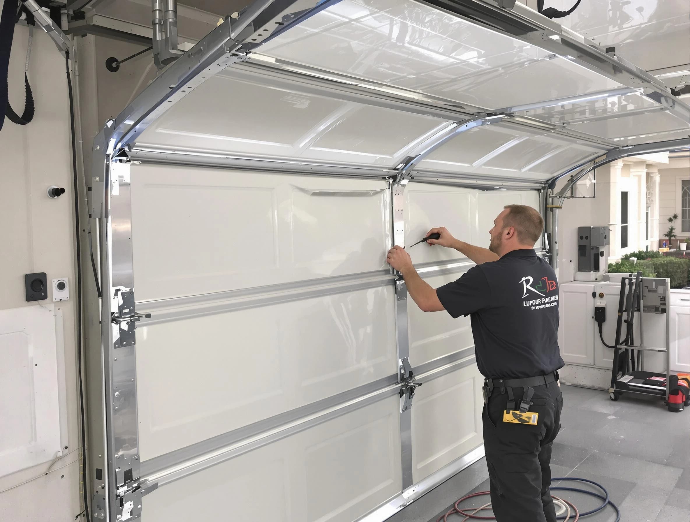 Bothell Garage Door Repair professional performing panel repair in Bothell