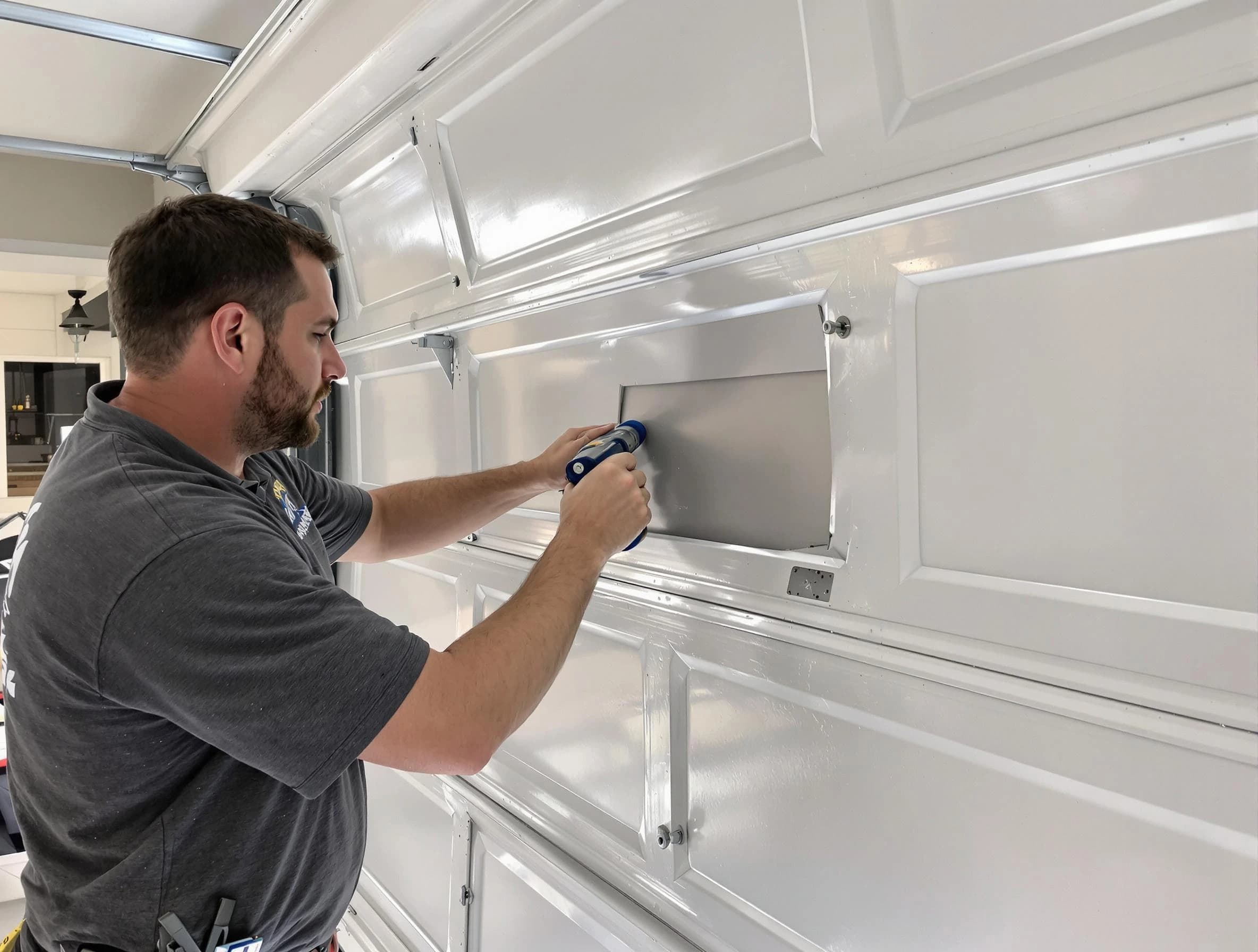 Garage door panel repair by Bothell Garage Door Repair in Bothell