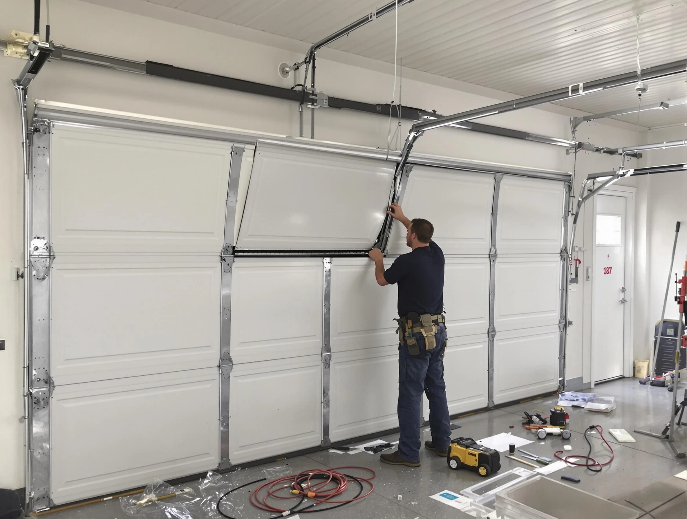 Garage Door Section Replacement in Bothell