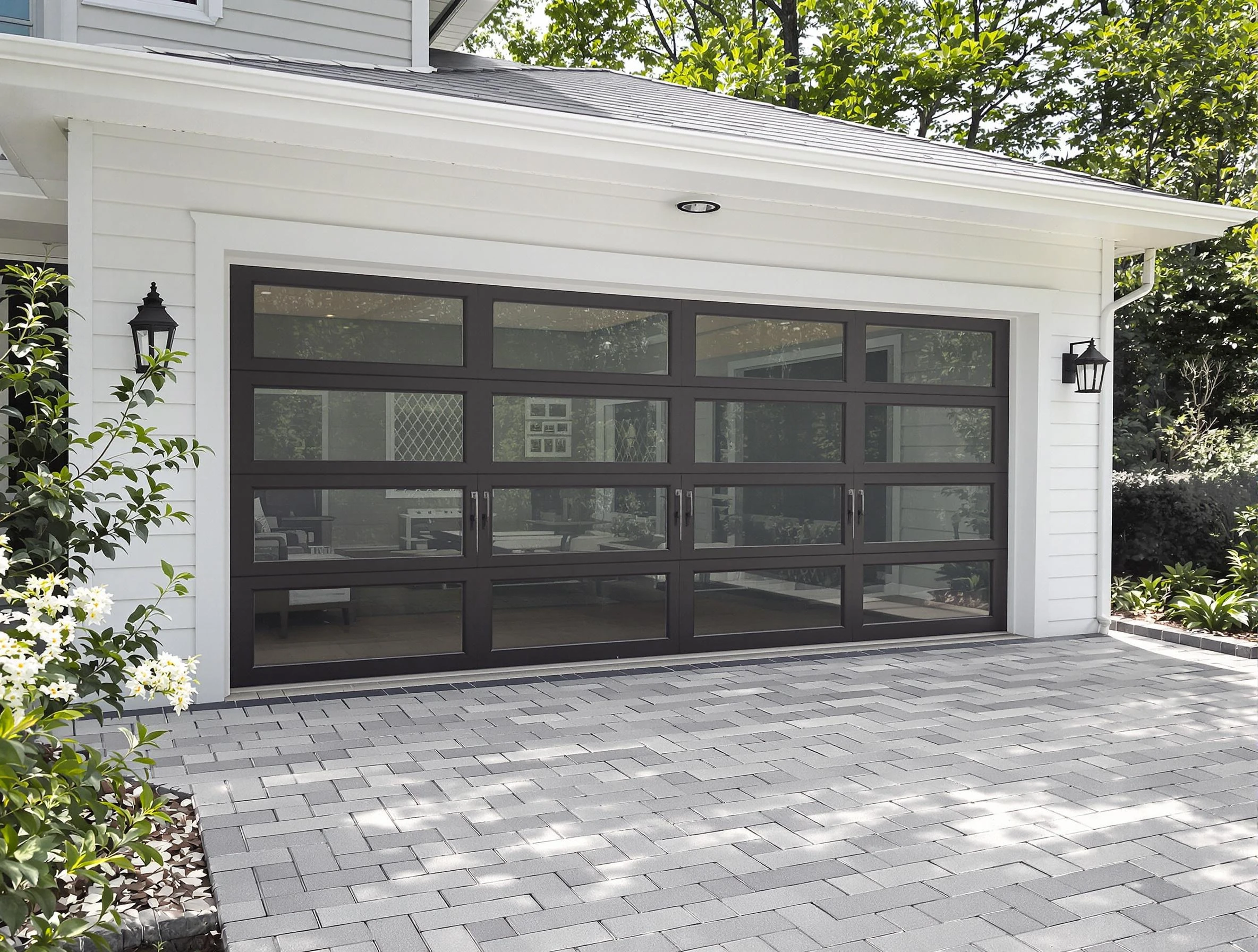 Bothell Garage Door Repair design specialist presenting custom garage door options to Bothell homeowner